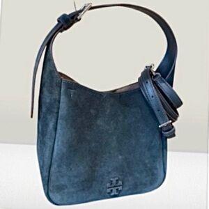 🆕- Tory Burch-Thea Suede Crossbody/Shoulder Bag. Warm Teal. NWT Gorgeous
